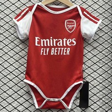 축구 유니폼 아기축구유니폼 신생아 점프수트 베이비 축구복 레알마드리드, 2526 아스날 홈