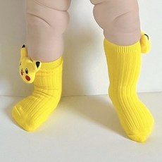 皮卡丘造型寶寶連身衣 可愛造型 柔軟舒適 方便穿脫, 皮卡襪, 1個