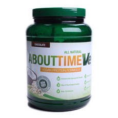 ABOUT TIME 純素蛋白質配方, 908克, 巧克力
