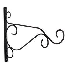 그린스하비 화분 벽걸이 후크 브라켓, 블랙, 1개