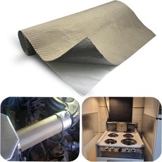 2500도 고온 담요 보호 소재 DEGEOBERLIN 매트 차단 지원 벽용 뒤쪽 티타늄, 12'' X 24''