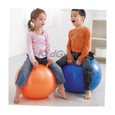 점핑볼 대형 오렌지 손잡이2개 체육수업용점핑볼 손잡이점프공