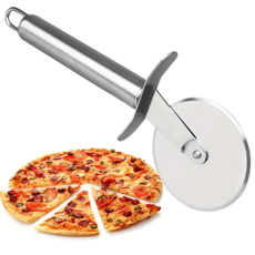 손쉬운 피자 절단용 스테인리스 피자 커터 휠, 1개