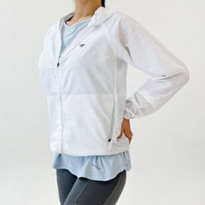 옷자락 여자 액티브 무지 경량 후드 방수 바람막이 점퍼