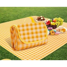 소풍 돗자리 방수 돗자리 라임 피크닉매트, 노랑