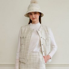 엘르골프 여성 트위드 베스트_6J61402 2514202