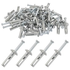 호르디온 50PCS 1/4인치 x 1인치 해머 구동 앵커 헤비 듀티 시멘트 해머링 앵커, 1/4x1"