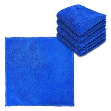 월드크린 다목적 청소용 극세사 손걸레 소형 20 x 20 cm, 블루, 5개