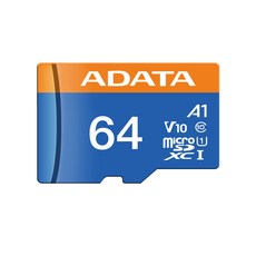 ADATA 威剛 microSDXC A1 V10 Class 10 記憶卡 附轉接卡, 1個, 64GB