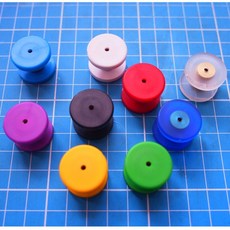 9色指尖飛輪 蓋子（一對入）, 1個, 毛玻璃(透明)