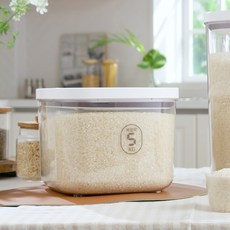 코겔 바로락 진공 쌀통 10kg, White 화이트, 1개