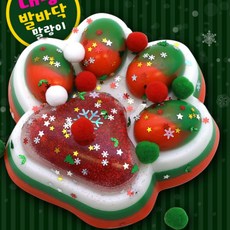 크리스마스 눈사람 말랑이 산타스퀴시 모찌인형 루돌프 초대형고양이발바닥1p, 단품