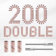 네일드릴비트 정리 파츠 전문가용 작은 샌딩 밴드 네일 드릴 비트 컬플라 200개 드릴용 2개 3.1mm 마드렐 포함 240초극사 연마사포 파일 아크릴 젤 매니큐어 및 페디큐어용, #240, Pink