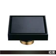 全銅隱形排水蓋 10X10CM, 全銅隱形排水蓋啞黑, 啞黑