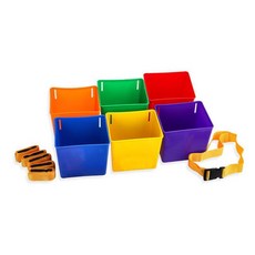 유치원 체육도구 콩주머니 받기 바스켓기 6종 게임, 1세트, 콩주머니/바스켓6종