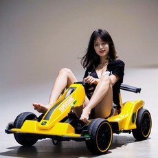 레이싱 카트 전동 고카트 전기 루지 드리프트 레이싱카트 전동카, 전기구동, 1. 노란색 12V7 5시간, 1개