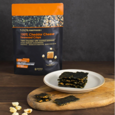 金好品 切達起司海苔脆片 生酮友善 烘烤低碳高纖 無添加 30g, 1個