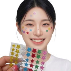 쿠엘랩 반짝이 별 모양 여드름 스팟 케어 패치 7종 컬러, 1개, 280개입