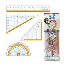 SONiC SK-7885 小四件字大尺組, 詳見包裝, 透明, 1個