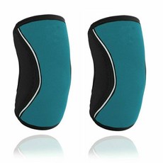 팔꿈치보호대 팔굽치 엘보 보호대 네오프렌 크로스핏 팔꿈치 역도 버팀대 훈련 테니스 배드민턴 패드 1세트, L, Blue green