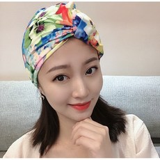 Makone 수영모 자 여성 성인 수영 모자패션 빅사이즈 긴머리 전용 방수 머리가조이지않는 귀보호 편안한 두발보호, 기본