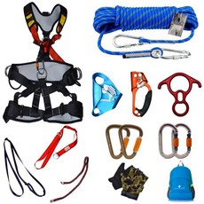 下殺價 Golmud戶外 登山 速降攀巖套裝高空作業上升下降探洞探險套裝500, 1個, PYTC500-10米套餐