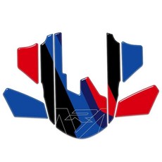 오토바이 차체 페어링 보호대 탱크 무릎 패드 스티커 데칼, 1개, 4. front fender -B