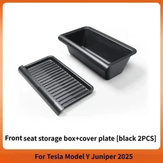 쿠쿠스토어 새로운 테슬라 모델 Y 주니퍼 2025+ TPE 수납함 앞좌석 아래 서랍형 플레이트, 03 B