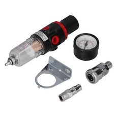 AFR2000 1/4in 공기 압축기 수분 필터 압력 게 가 있는 물 오일 분리기 조절기, 01 1/4", As Pictu, 1개