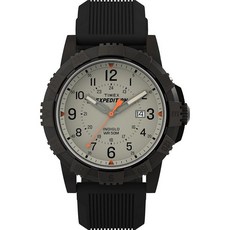 Timex 남성용 익스페디션 릿지 45mm 시계 블랙/IP 블랙/블랙, Black/Gunmetal/Tan