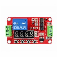 FRM01 릴레이 타이머 모듈 - DC 12V - 다기능 순환 지연 타이머 모듈