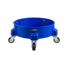 오리곤 세차 버킷 돌리 (물통 화분 이동용 받침대), 버킷 돌리(블루)+PU 바퀴 세트, 14L