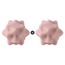 핏플로우 포인트볼 발지압 승모근 근막이완 휴대용 마사지볼 1+1 손지압 스트레칭볼, 2개, 스몰(핑크+핑크)