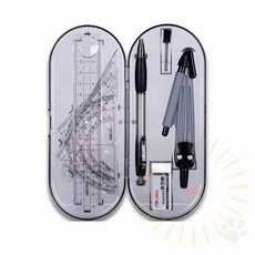 콤파스 반원분도기 학용품, 제도용품세트