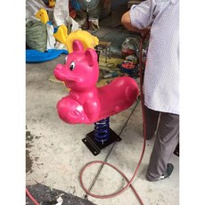 흔들 목마 놀이터 놀이기구 승마 야외 스프링 시소 흔들의자, 16 부르고뉴고양이