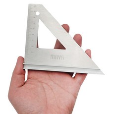 목공용 알루미늄 삼각자 각도자 연귀자 스퀘어 도메가다 4인치 소형