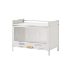 Ins風多功能廚具收納櫃, 白色, 1套