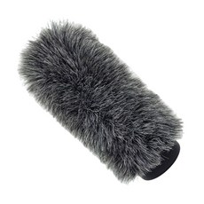 실외 녹음과 호환되는 프로페셔널 마이크 윈드머프 NTG3 ME66 MKH416/418 모델 길이 18cm, 1개, 실크 그레이
