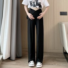 스타일닥터 임산부 일자형 와이드 팬츠 만삭까지