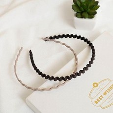 헤어밴드 엔젤슈슈 헤어벤드 슬림 웨이브 무광 2p세트