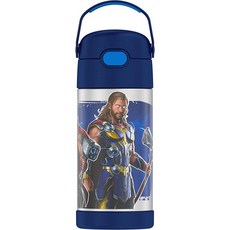 啵比小舖美國Thermos膳魔師 索爾兒童保溫吸管水壺 不鏽鋼真空保溫瓶, 1個