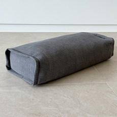 편백나무 스티치 누비 사각 경추베개 수면 높은 단단한 낮잠 딱딱한 높이조절 44x20, 다크 그레이, 1개