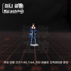 미니어처 피규어 소품 장식 미니어쳐 1/100 레진 아무로 초미니 초정밀 소형 미니못, 1/144 스케일 (약 1.3cm), 키라 야마토 (채색)