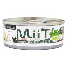 惜時 MiiT 愛犬機能湯罐, 80g, 24個, 鮮嫩雞丁菠菜湯佐雞絲燕麥