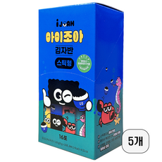 아이조아 아기 김자반 스틱 반찬용 간식용, 5개, 128g