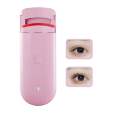 NUVO 4세대 히팅뷰러 미친 속눈썹 고데기 C타입 충전식, 핑크