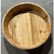 원형 목욕통 욕조 노인 간병용 목욕 대야, 80폭 25높이 향목재 중장년용