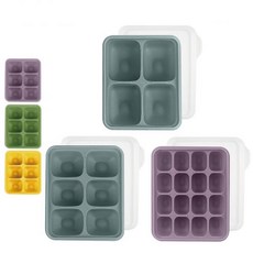 BeBeLock 鉑金TOK副食品連裝盒 15ml 16格/50ml 6格/100ml 4格 顏色隨機出貨, 詳見包裝, 1個