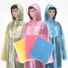 일회용 우비 색상랜덤 우의 판초 낚시 비옷 방수 휴대, 1개, 단품