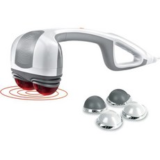 Homedics 홈메딕스 백 등 효자손 열선 진동 다용도 마사지기, White_Large
